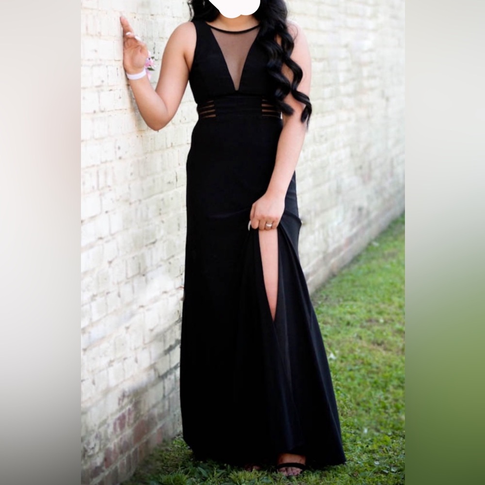 Morgan and Co Black Prom Dress